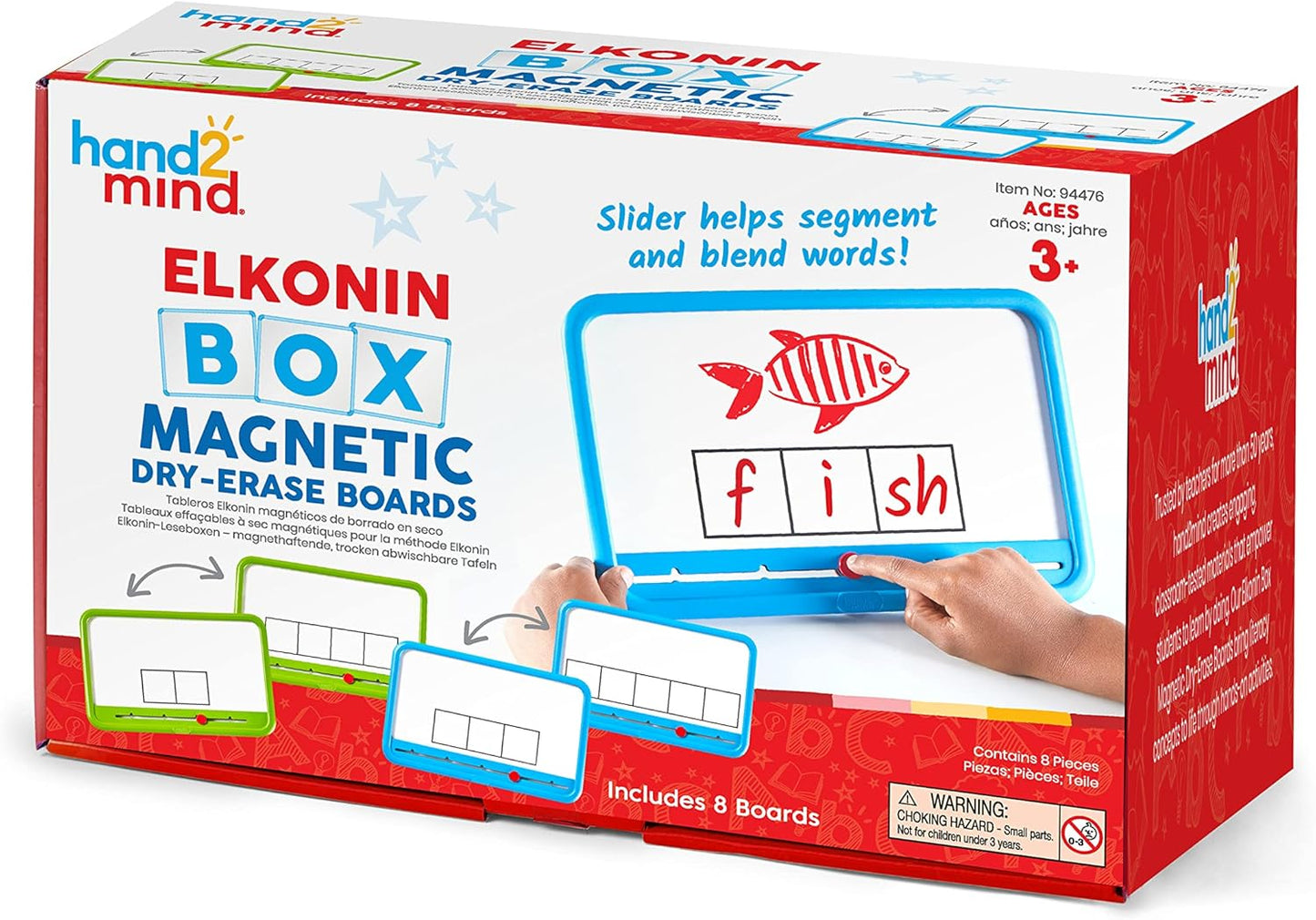 Magnetic Dry Erase Boards Set for Phonics & Speech Therapy (Set of 8)