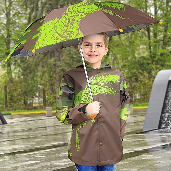 Kids Umbrella & Rain Coats Set for Girls and Boys