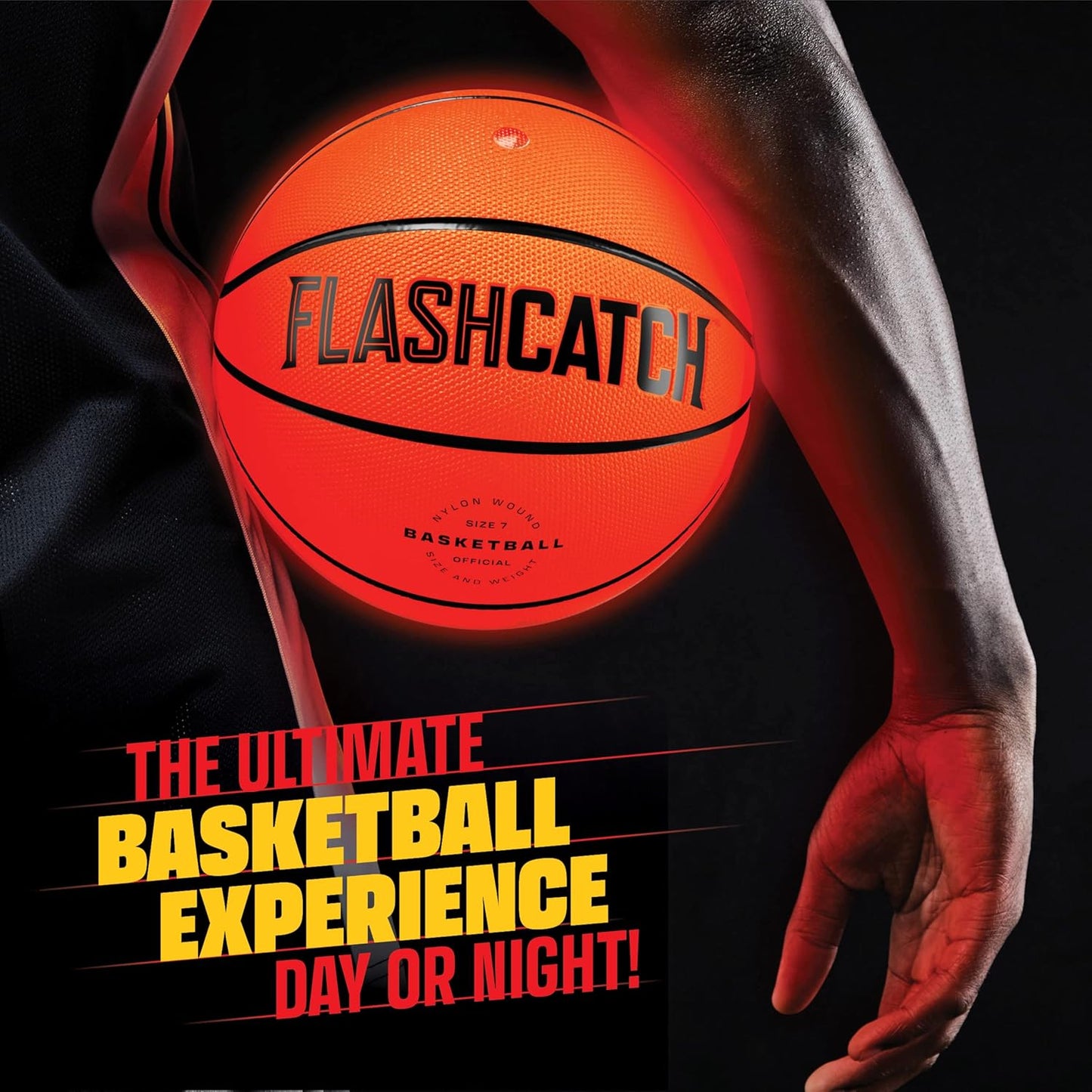Light-Up Glow Basketball – Glow-in-the-Dark Outdoor Ball for Kids & Teens (Ages 8–15+)