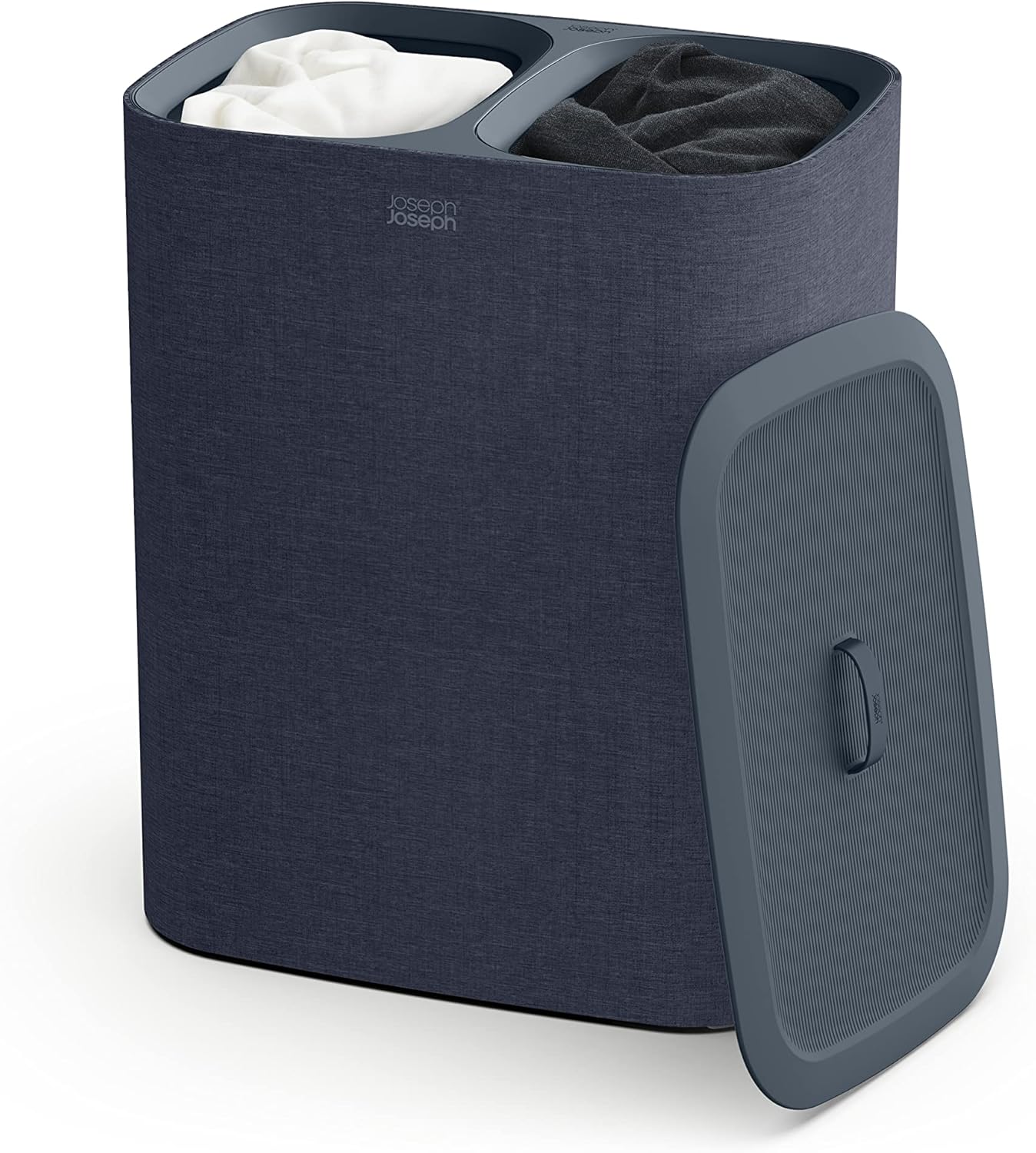 90L Laundry Hamper with Lid and 2 Removable Bags with Handles