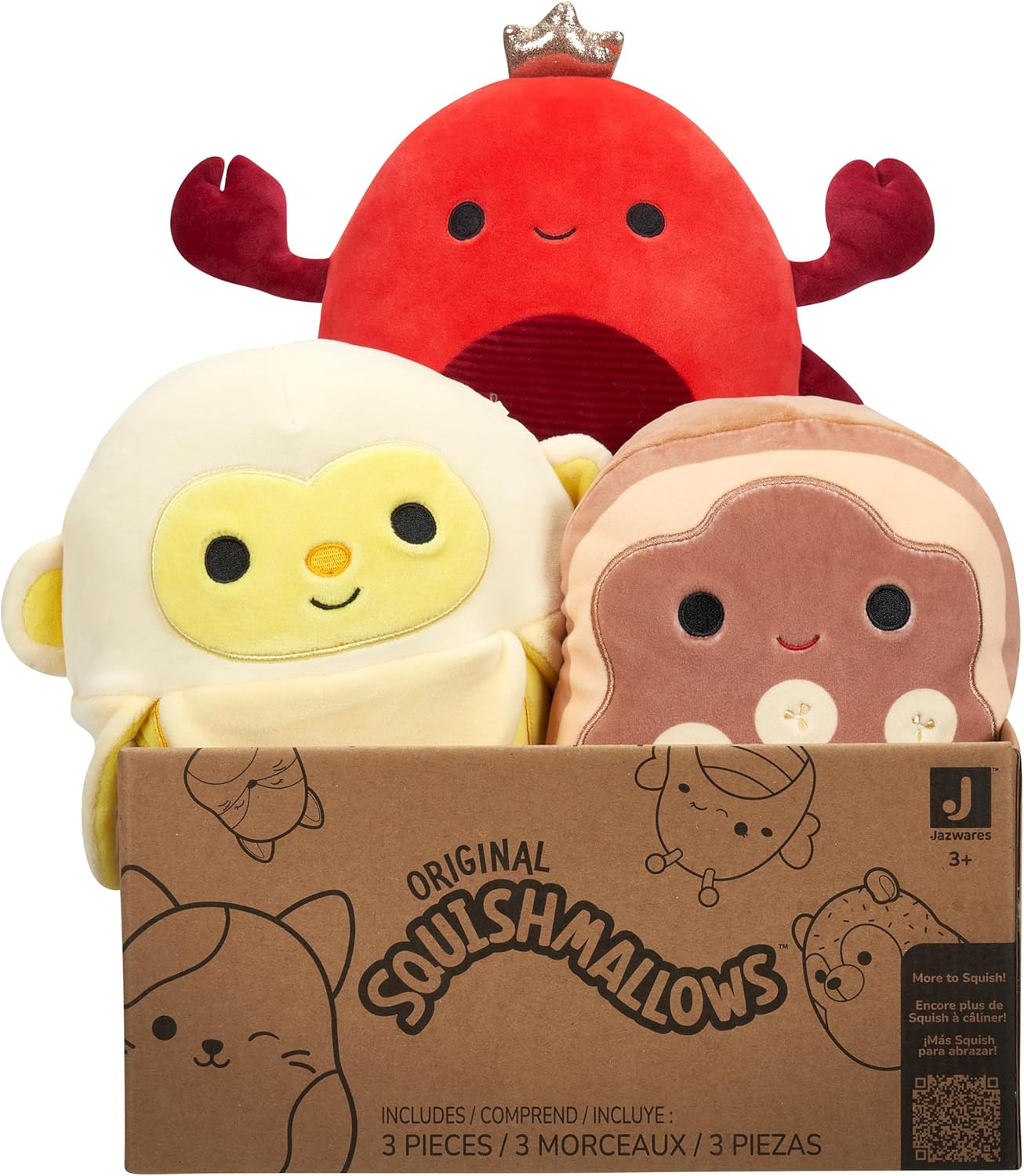 Three 8" Plush Mystery Pack - Styles Will Vary in Surprise Box