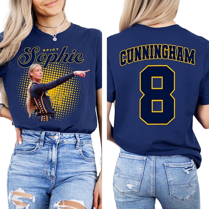 Sophie Cunningham Pointing Graphic T-Shirt – “Spicy Sophie” Basketball Fan Tee, Unisex Short Sleeve Shirt