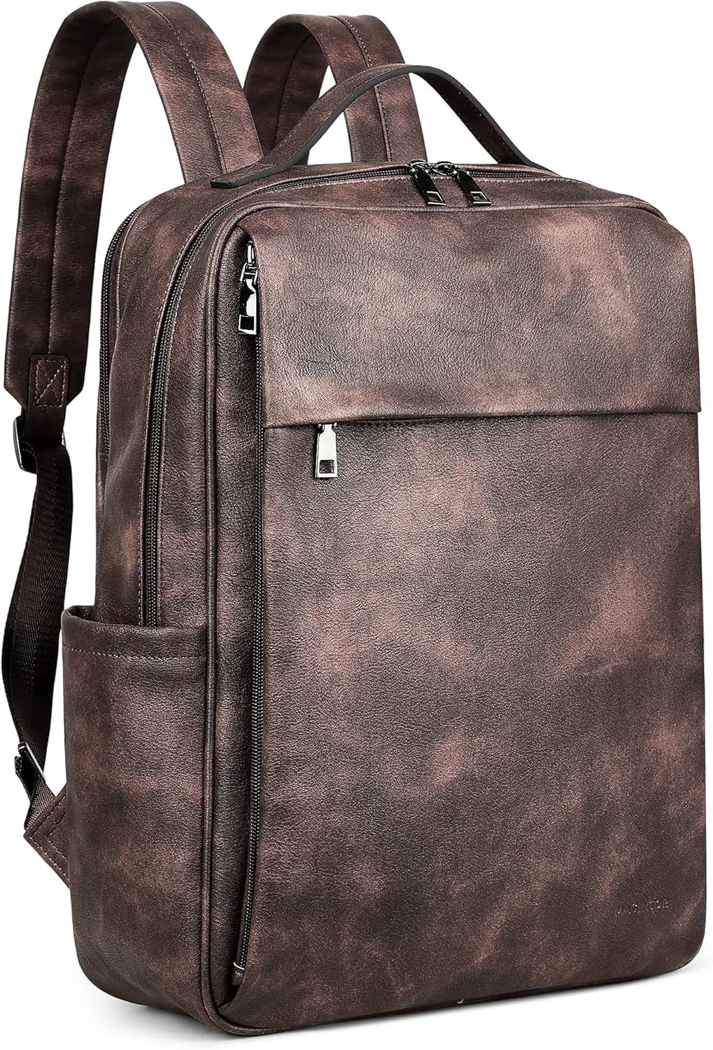 15.6 inch PU Leather Laptop Backpack Purse for Women
