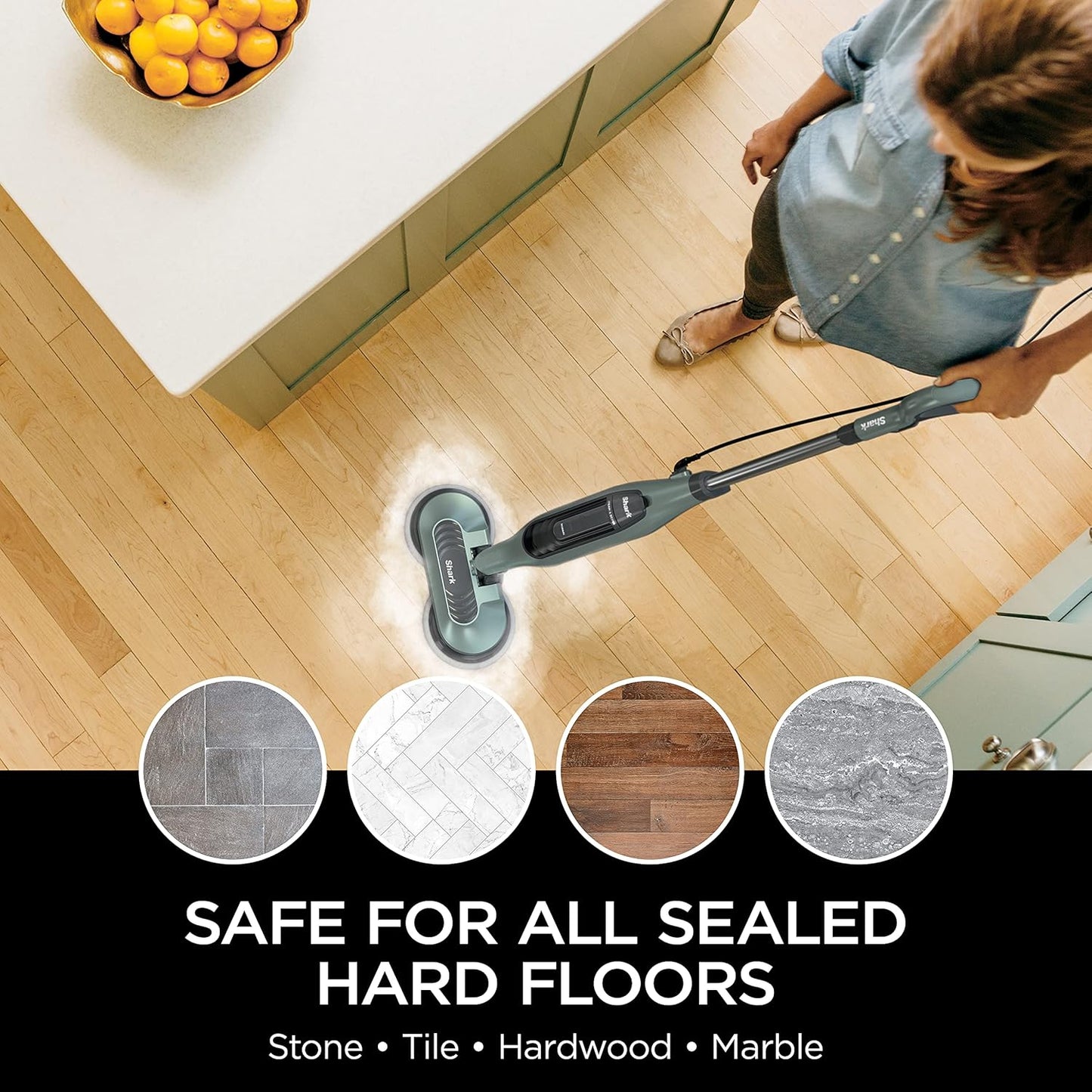 Steam & Scrub Dirt Grip Soft Scrub & Dusting Washable Pads, Fully Reusable
