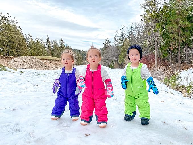 Chest-High Snow Bib Overalls – Fuchsia (Size 5T)
