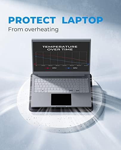 Slim Laptop Cooling Pad, 15.6"-17", USB Powered, 3-Fan Portable Cooler