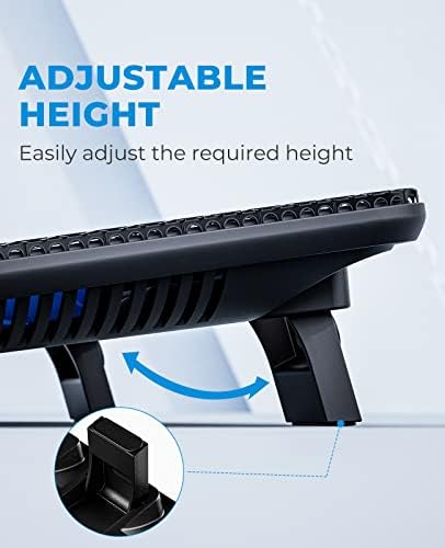 Slim Laptop Cooling Pad, 15.6"-17", USB Powered, 3-Fan Portable Cooler
