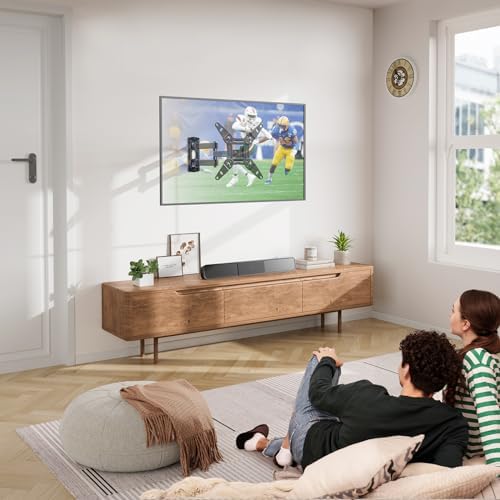 Full Motion Wall Mount for 13–42” TVs & Monitors – Swivel, Tilt, Extend, Rotate – Fits Echo Show 15/21, Max VESA 200x200, Holds up to 44lbs