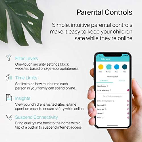 Mesh AC1900 WiFi System – Up to 5,500 Sq. Ft. Coverage, Replaces WiFi Router and Extender, Gigabit Ports, Works with Alexa, 3-Pack