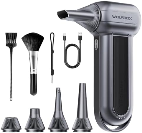 Cordless Electric Air Duster, 150000RPM, 3-Speed Rechargeable Blower