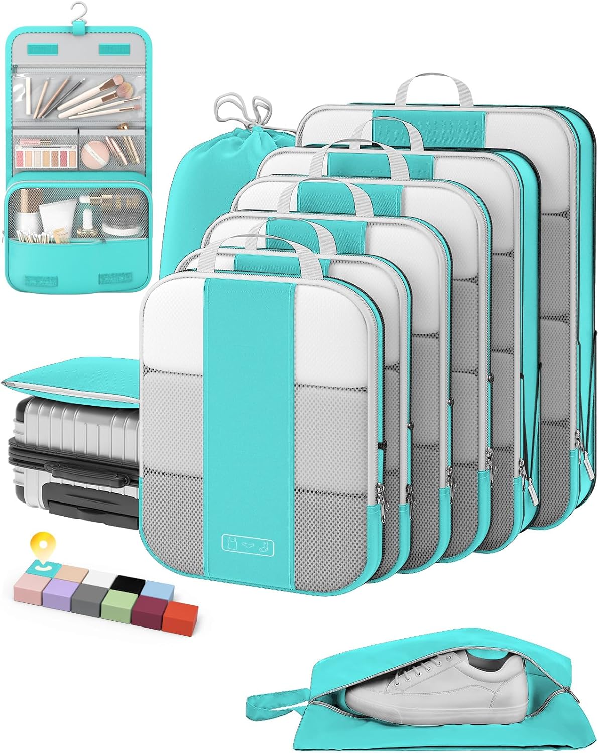 10 Compression Packing Cubes for Women Travelers: Essential Luggage Storage and Space Savers