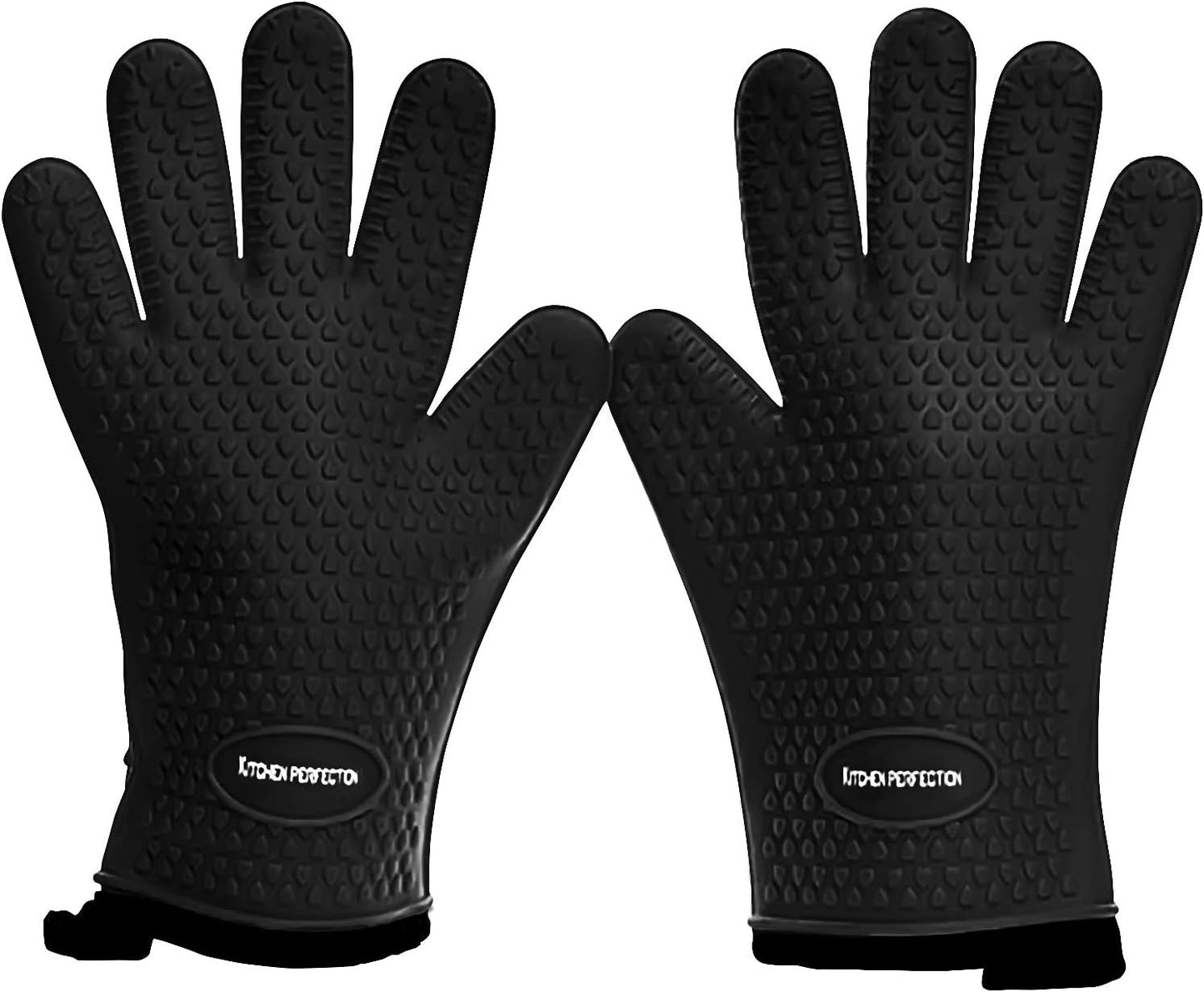 Silicone Smoker Oven Gloves - Extreme Heat Resistant Waterproof Oven Mitts