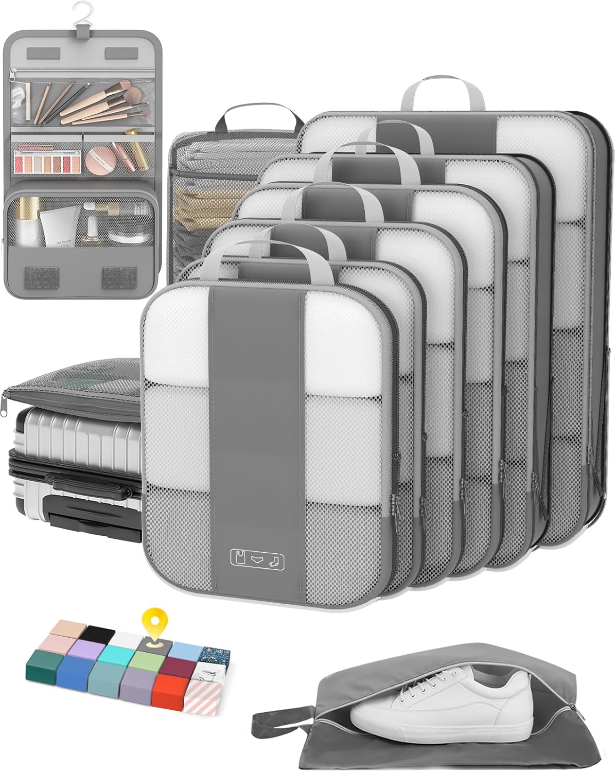 10 Compression Packing Cubes for Women Travelers: Essential Luggage Storage and Space Savers