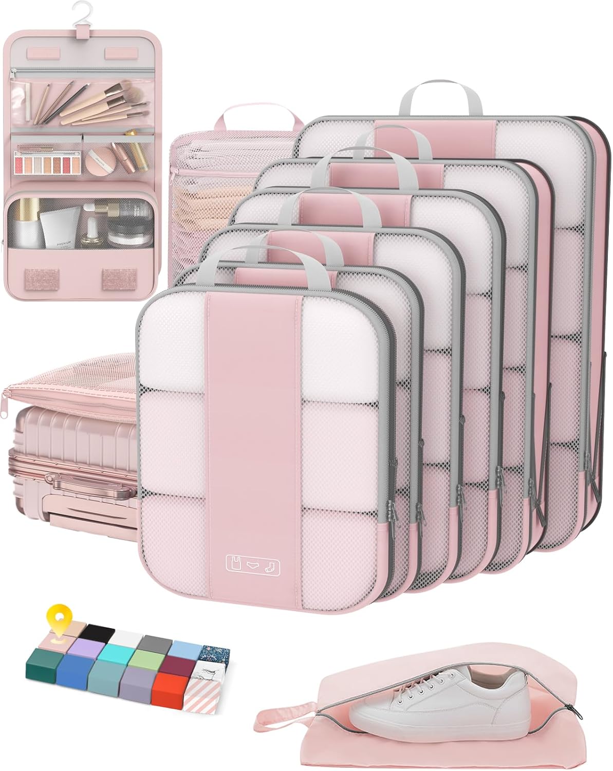 10 Compression Packing Cubes for Women Travelers: Essential Luggage Storage and Space Savers