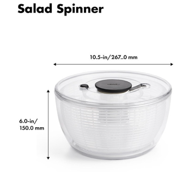 Good Grips Large Salad Spinner – 6.22 Qt Capacity