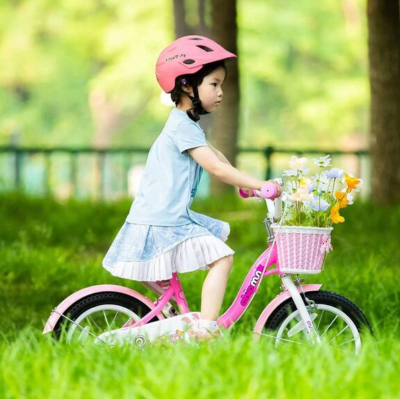 16-inch Chipmunk Kids Bicycle with Basket, Training Wheels, and Kickstand - Pink