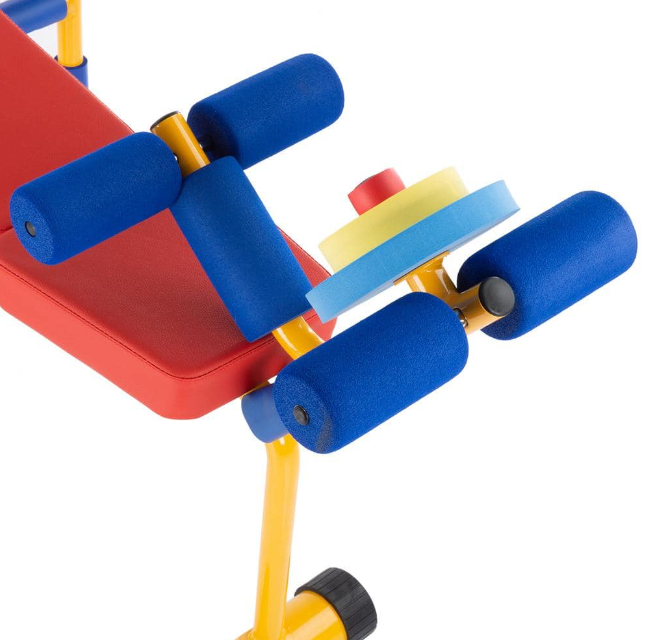 Beginner's Toy Weight Bench Workout Equipment Set