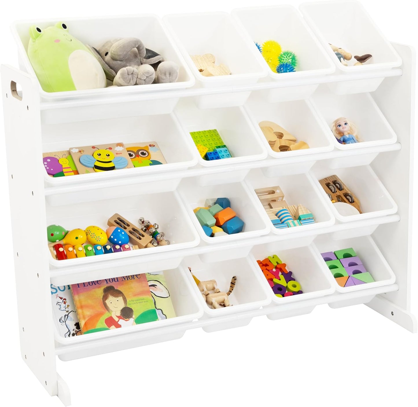 Large Toy Storage Organizer with 16 Removable Bins