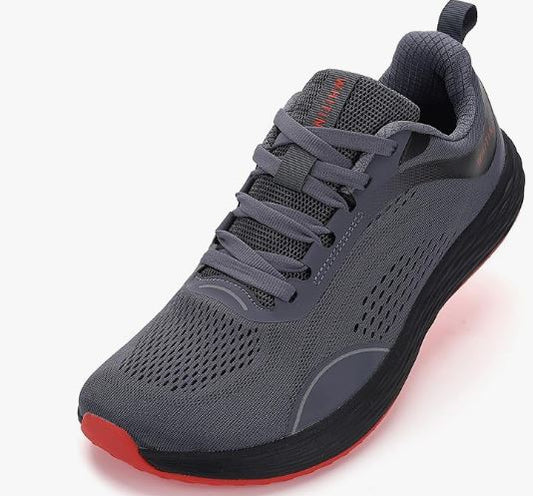 Men's Running Shoes: Zero Drop Design & Wide Toe Box for Ultimate Comfort, Gray