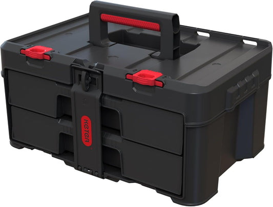Stack-n-Roll Drawer Tool Box for Small Parts and Power Tool Accessories