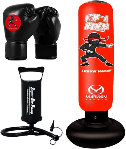 Kids Punching Bag Set Inflatable