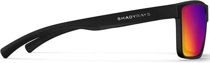 Men's Lightweight Polarized Sunglasses – Black Mirage, Comfortable Everyday Eyewear