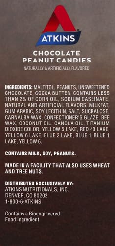 20-Count Chocolate Peanut Candies, Dessert Favorite, 0g Sugar