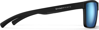 Cayman Men's Lightweight Polarized Sunglasses – Black Ocean, Standard Size