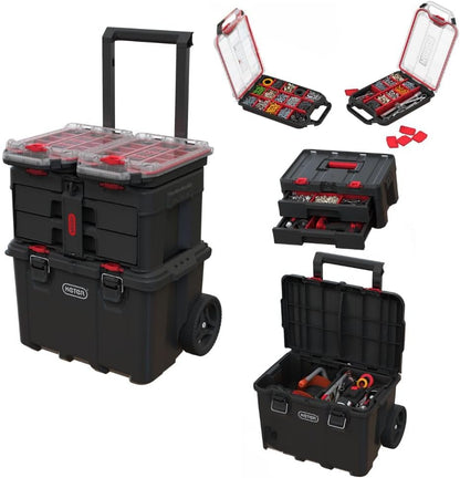 Stack-n-Roll Drawer Tool Box for Small Parts and Power Tool Accessories