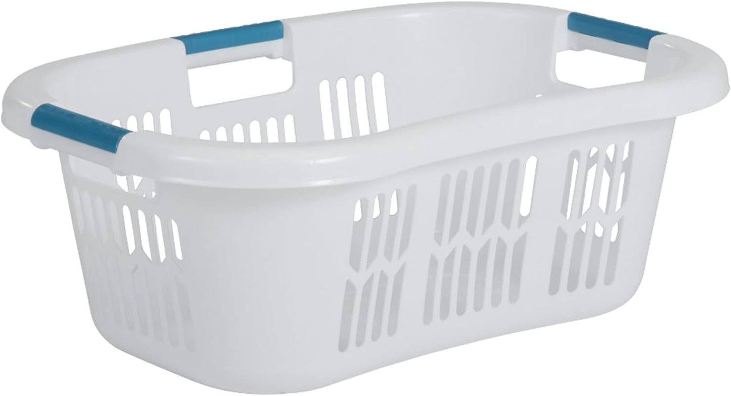 XL Hip-Hugger Laundry Basket - 2.1 Bushel, White