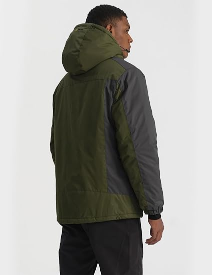 Men's Ski Snow Jacket Warm Winter Waterproof Coat Hooded Windproof Windbreaker