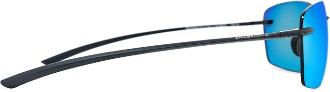 Huron Matte Black Polarized Sunglasses – Lightweight Frameless Men’s Eyewear