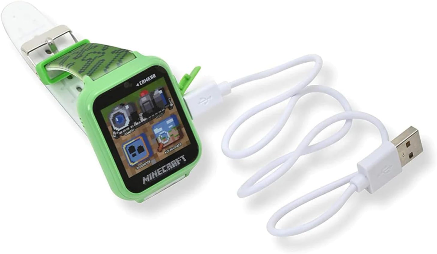 Minecraft Kids Smart Watch with Touchscreen, Camera, & Games