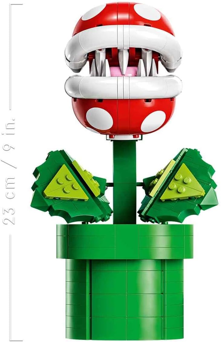Super Mario Piranha Plant Building Set – Collectible for Adults (18+) | Perfect Holiday Gift and Home Décor for Bedroom or Office