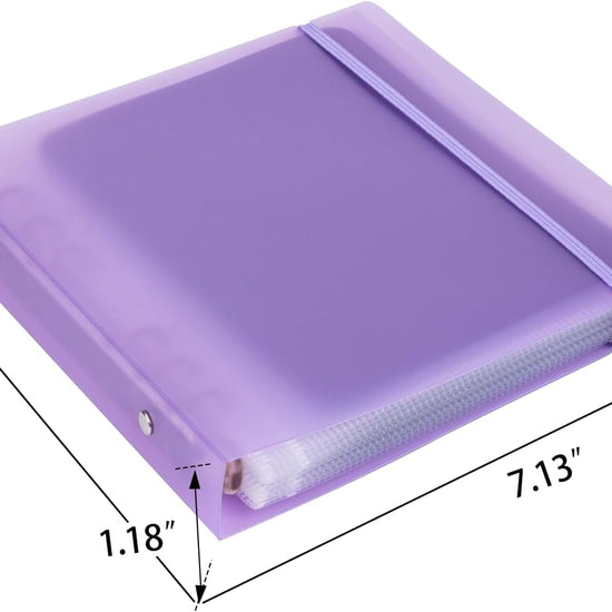 12 Magnetic Sheets for Die and Stamp Storage | Includes Binder Cover and Pockets for Card Making (0.8 mm Thickness)