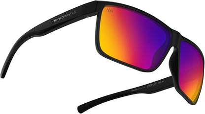 Men's Lightweight Polarized Sunglasses – Black Mirage, Comfortable Everyday Eyewear