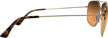 Navigator Amber Gold Polarized Sunglasses – Stainless Steel Unisex Classic Eyewear