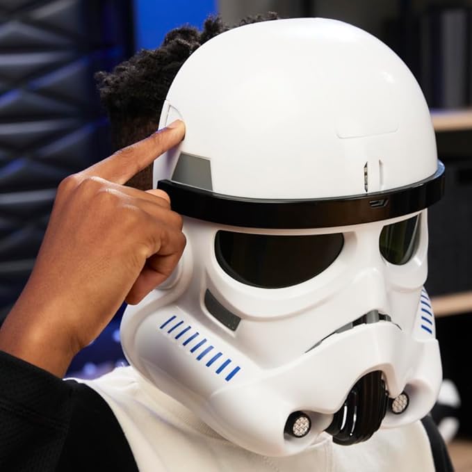 Star Wars Stormtrooper Electronic Mask – Light-Up Phrases & Sound Effects (Ages 5+)