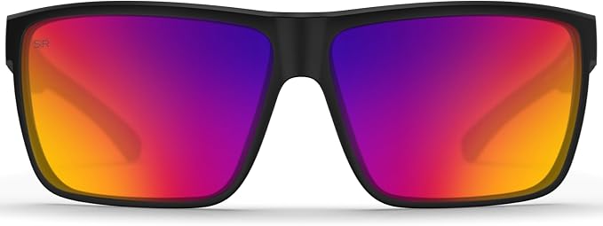 Men's Lightweight Polarized Sunglasses – Black Mirage, Comfortable Everyday Eyewear
