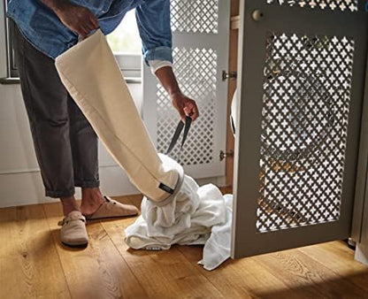 90L Laundry Hamper with Lid and 2 Removable Bags with Handles
