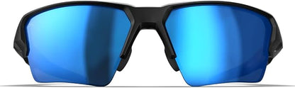 Talon Men's Semi-Rimless Sport Polarized Sunglasses – Black Glacier, Lightweight Athletic Eyewear