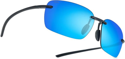 Huron Matte Black Polarized Sunglasses – Lightweight Frameless Men’s Eyewear