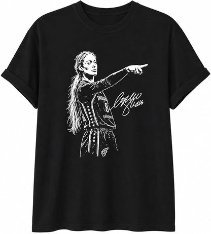 Point Guard Pointing Graphic T-Shirt – Funny Basketball Sports Fan Tee for Women, Black, Large