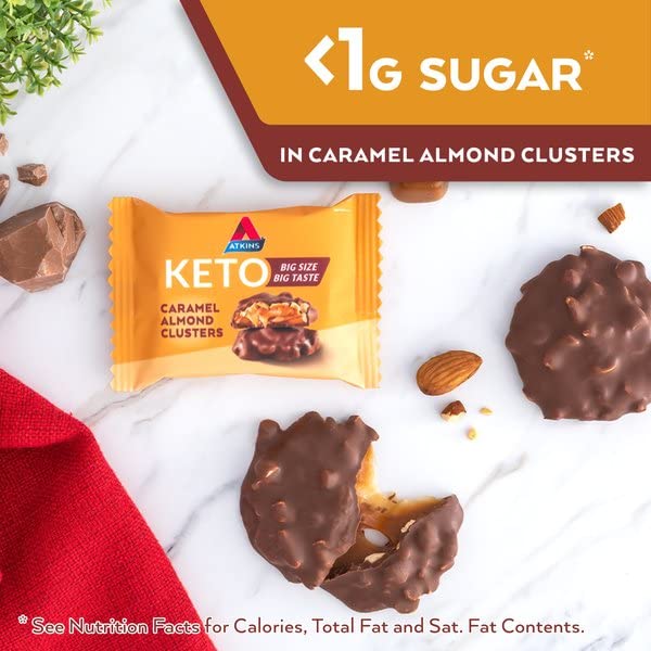 20-Count Caramel Almond Clusters – Gluten-Free, Keto-Friendly