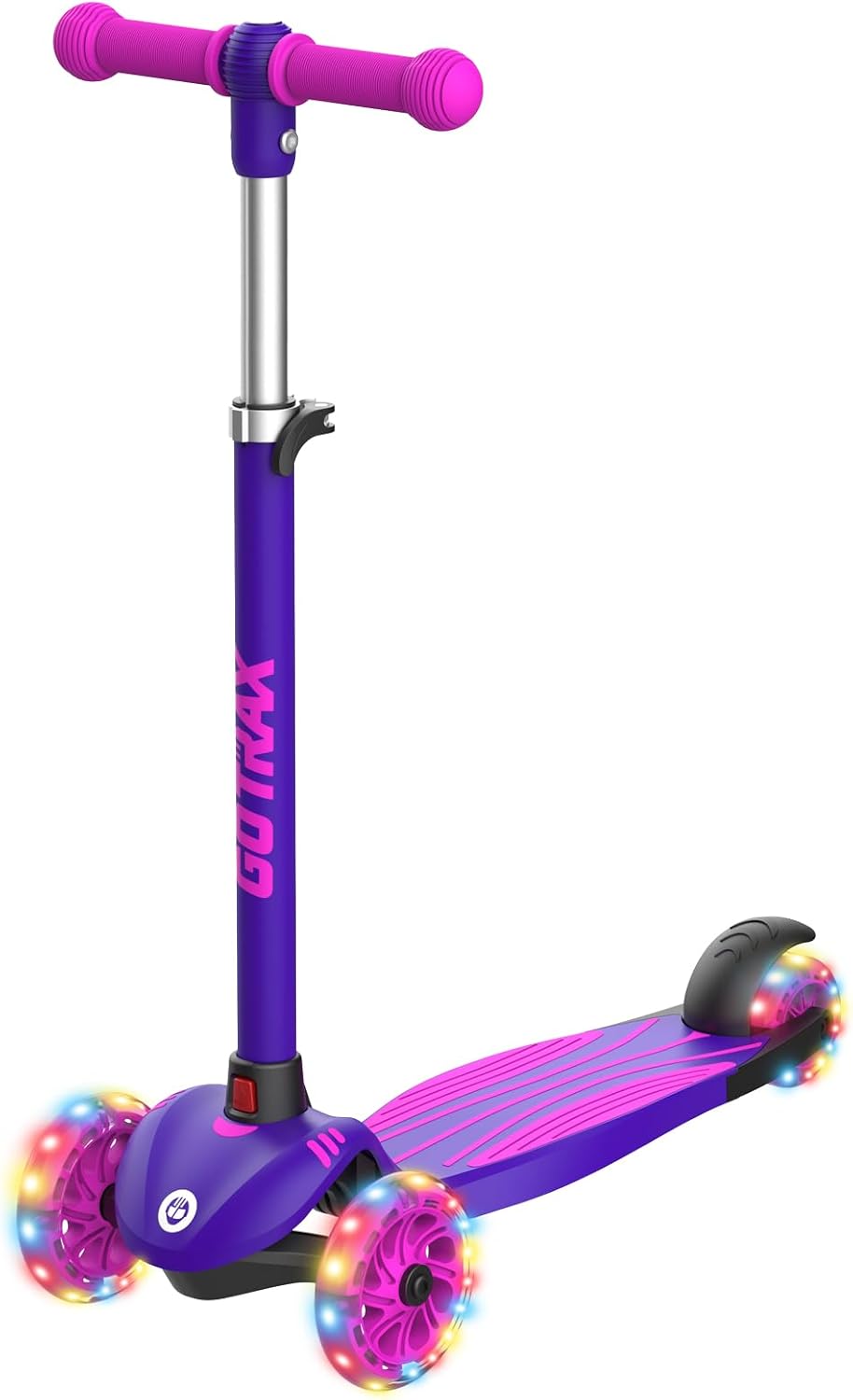 Kids Kick Scooter – LED Wheels, 3-Height Adjustable Handlebar & Anti-Slip Deck (Ages 2–8)