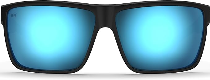Cayman Men's Lightweight Polarized Sunglasses – Black Ocean, Standard Size