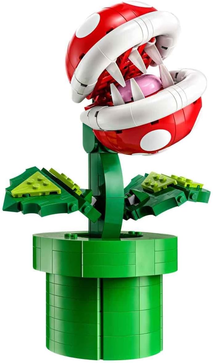 Super Mario Piranha Plant Building Set – Collectible for Adults (18+) | Perfect Holiday Gift and Home Décor for Bedroom or Office