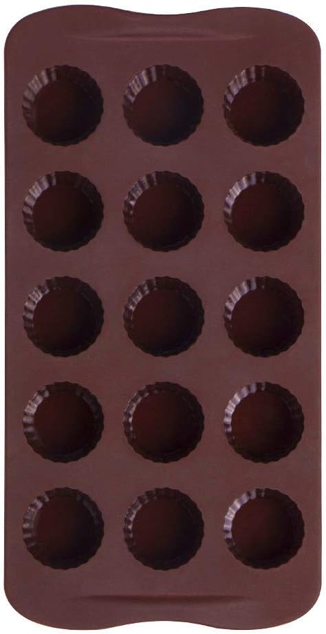 Silicone Chocolate Candy Molds – Peanut Butter Cup, Jello & Keto Fat Bomb Molds, Pack of 2