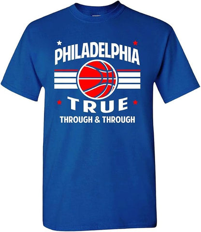 NBA Retro Team Men's Graphic T-Shirt – Royal Blue Basketball Fan Tee, XXL