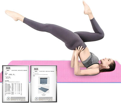 Extra Thick TPE Yoga Mat - 1/2 Inch, Eco-Friendly, SGS Certified, Anti-Tear Bolster